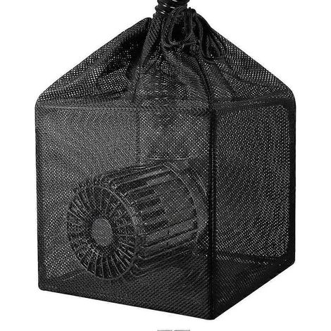 Sac filtrant pour bassin, sac barrière pour pompe, boîte de filtration cubique anti-colmatage, sac filtrant noir en filet pour bassins à poissons (1/5)