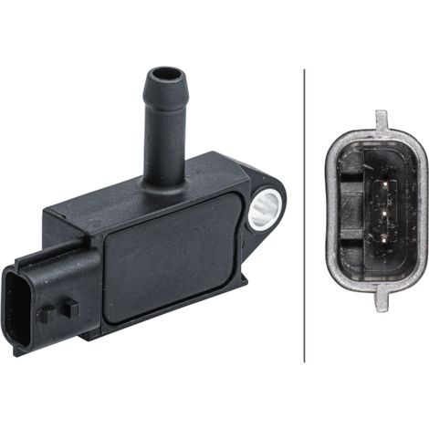 Capteur, pression des gaz échappement Hella 6PP 009 409-461 INFINITI 137422