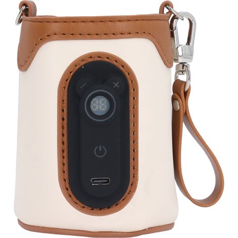 Chauffe-biberon USB portable à 26 niveaux de température réglables, idéal pour la maison, la famille et les voyages (grand format). (1/5)