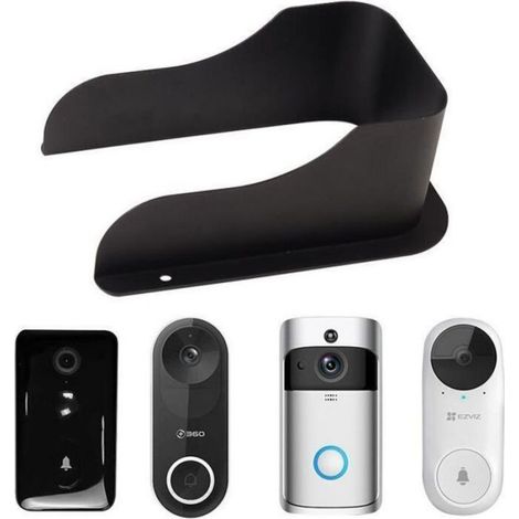 Couvercle Métallique Étanche - Pour Interphone Caméra Sonnette - Protection Pluie Soleil - Compatible Tous Modèles - 1 Pièce (1/4)