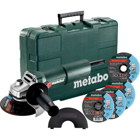Metabo Werkzeuge - Winkelschleifer 125 mm, mit Zubehör, 750 W 603605680