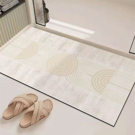 Ede terre de diatomées 5080cm Tapis de sol en terre de diatomées, facile à nettoyer, tapis de salle de bain, tapis de toilette, absorbant et antidérapant (1/5)