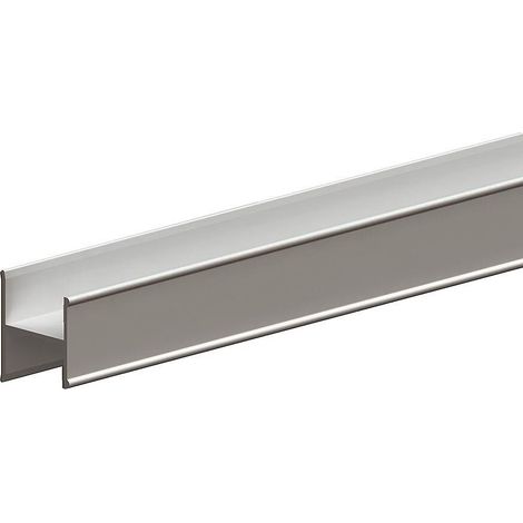 Slid'Up By Mantion – Profil en H pour porte 18 mm – Longueur 1,8 m – Couleur argent – Assemblage de panneaux sur une même porte
