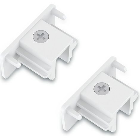 Tapa final easylink, blanca, 2 uds