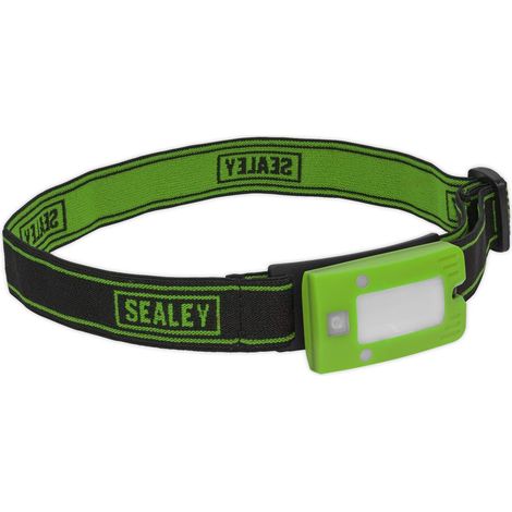 Sealey Rechargeable Head Torch 2W COB LED Auto-Sensor Green LED360HTG
