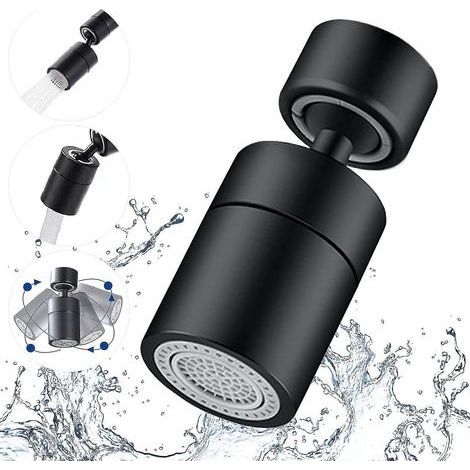 faucet Aerator, 360 Degree Swivel, 2 Modes Adjustable Kitchen Faucet Filter Bubbler For Kitchen Bathroom (1/4)