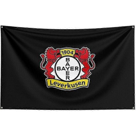 Drapeau New Born Pretty 3x5 Bayer 04 Leverkusen en polyester imprimé, bannière de sport de course pour décoration150 x 240 cm (1/4)