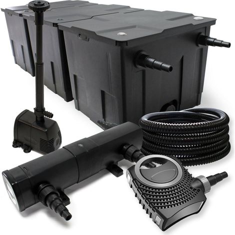 Kit de filtration biologique 36w bassin 90000 L + pompe fontaine