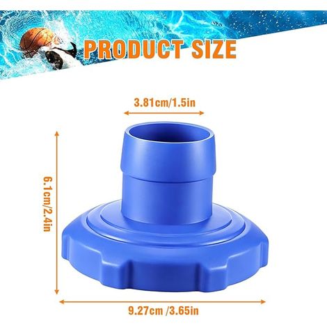 Adaptateur Aspirateur Piscine, Adaptateur Tuyau Skimmer (1/3)
