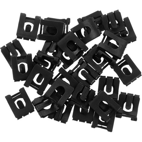 30 Pièces Anneau de Retenue Anti-desserrage, Clips de Fixation pour Vérin à Gaz de Chaise de Bureau, 65mn Acier à Ressort, Noir, , pour Bureau et Installations Commerciales (1/5)