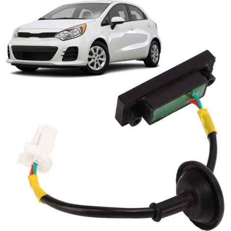 Bouton de Déverrouillage du Coffre de Hayon ABS Anti-rayures 81260-1W220 de Remplacement pour Kia Picanto TB 2011-2017, pour Kia Rio Mk3 2011-2017,de