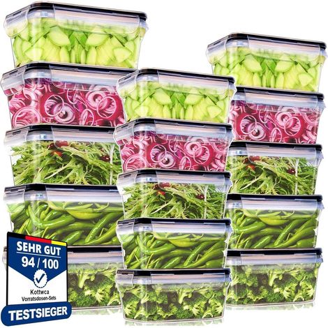 Frischhaltedosen Set 15 BPA Frei Auslaufsicher 15 Große Kapazität Set (1/5)