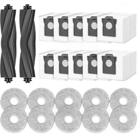 Repuestos para MOVA E40 Ultra: cepillo principal, paño de limpieza y accesorios para la bolsa de polvo. (1/4)