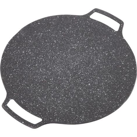 Poêle à barbecue ronde, poêle à griller de style coréen, grille de barbecue ronde, gril de barbecue coréen (30 cm) (1/5)