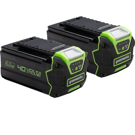 Batterie Greenworks G40BK4X 40 V 4 0 Ah Li-ion 2 unités