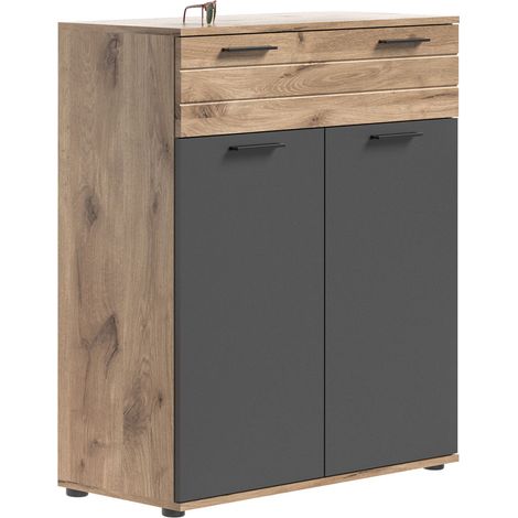 Mason Schuhschrank 2 Türen, 1 Schublade Eiche dekor.