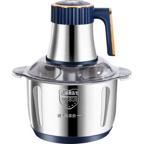 (Blauer) Fleischwolf – OTHERWISE – Multifunktional, 500 W, 5 l, 6 Edelstahlklingen, 5 Geschwindigkeitsstufen (1/4)