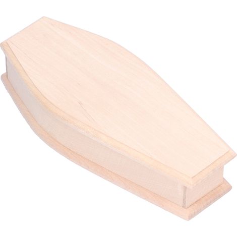 Boîte cercueil d'Halloween à faire soi-même, boîte cercueil en bois, accessoires de bricolage pour maison de poupée à l'échelle 1:12 (1/5)
