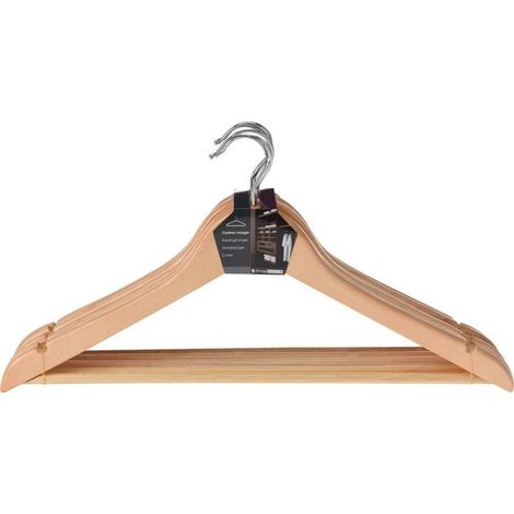 Grucce in legno Koopman 6 pezzi eucalipto durevole stabile