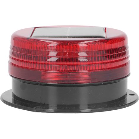 Lampadaire gyrophare solaire 8 LED ultra lumineuses pour chantier et route, signalisation d'alerte extérieure (1/5)