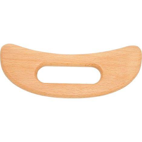Planche Gua Sha en bois, grattoir multifonction sans bavure pour soulager les douleurs du visage, dos et jambes. (1/5)