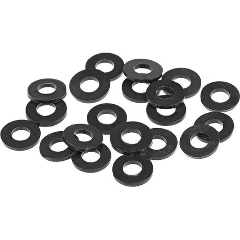 Caoutchouc Plat Rondelles 11mm OD 5mm ID 1.2mm Épaisseur pour Tuyau Eau Tube Paquet de 20 (1/4)