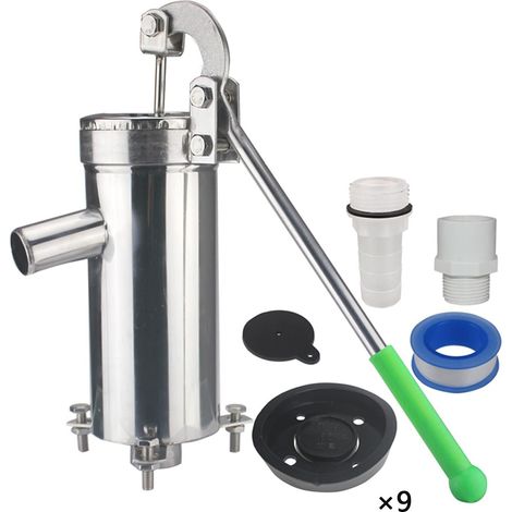 Filiyano-Pompe à eau manuelle, pompe de puits, tuyau droit en acier inoxydable, pompe à eau vibrante (1/5)