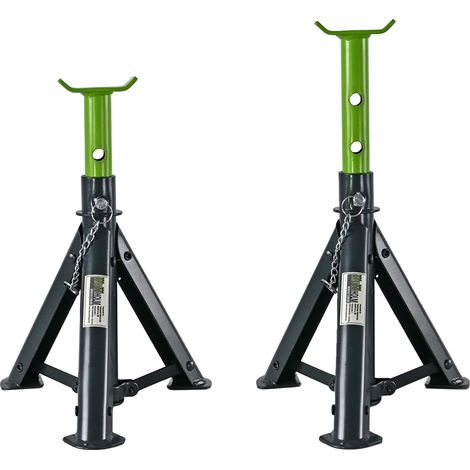 Unterstellbock 2 Stück, 2 Tonnen Traglast pro Stütze Höhe von 245 - 370 mm faltbar (1/5)