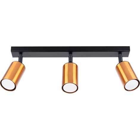 Ceiling lamp WINX 3 black/cooper (1/5)