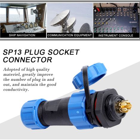 IP67 SP13 7-poliger wasserdichter Kunststoffstecker (7-polig) (1/5)