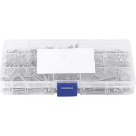 Ensemble de 210 vis et écrous à tête cylindrique hexagonale creuse M4 en acier inoxydable SS304 (1/5)