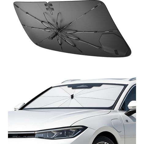 Compatible avec Passat B9 2024 2025 2026 Pare-Soleil Parapluie pour Voiture Pare-Brise Pare-Soleil Rangement Facile Poignée à Cordon Protection UV Passat B9 Accessoires (1/5)