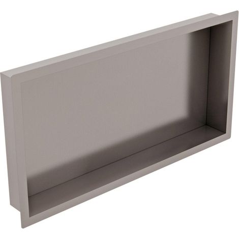FugaFlow Eccelente Vetro Niche encastrable - 30x62x10cm - Inox brossé (1/4)