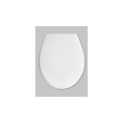 Abattant de toilette Haro Ocean avec charnière Fastfix en acier inoxydable, blanc