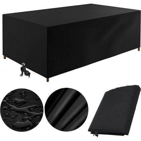 Housses Pour Mobilier De Jardinhousse Table De Jardin 225x110x75cm Oxford Imperméable Housse De Protectionhousse Salon De Jardin Exterieur Résistance Au Vent Housse De Protection Salon De Jardin (1/5)