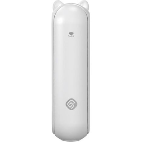 BDD Tragbarer Ventilator mit 2000-mAh-Powerbank, kleiner, akkubetriebener Ventilator, 2 Geschwindigkeitsstufen – Weiß (1/5)