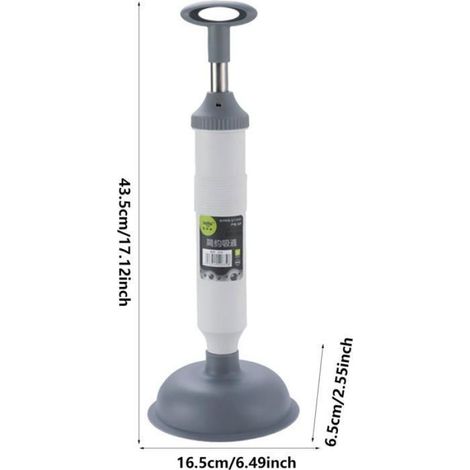 Ventouse de Toilette Outil de Débouchage Haute Pression Pompe à Vide Robuste Pour Déboucher Évier Douche Lavabo Siphon VENTOUSE (1/5)