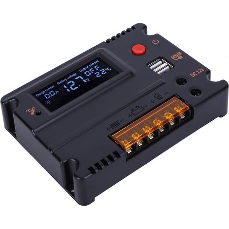 12V 20A Solarladegerät mit LCD-Hintergrundbeleuchtung für 4-Zellen-Lithium-Eisenphosphat-Batterien (1/5)