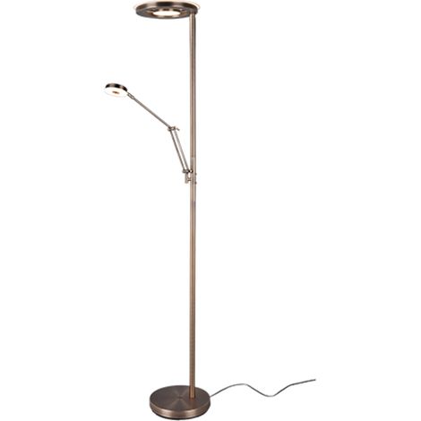 Lampadaire LED Barrie doré, variateur, 2700-4000K Trio (1/5)