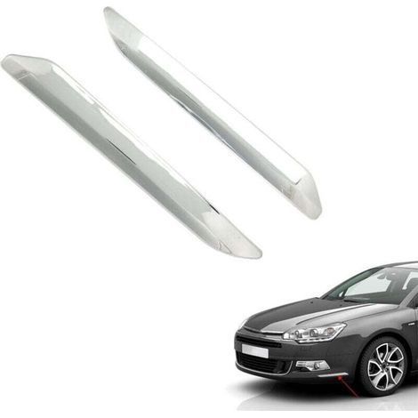 Set mit 2 Ersatz-Stoßstangenleisten aus verchromtem Silber mit Kratzschutz (links und rechts) für Citroen C5 X7 2007-2015 (1/5)