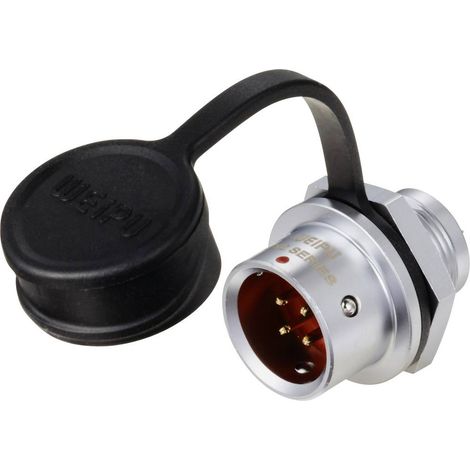 circulaire mâle, droit Ø 12 4 pôles 200 V/AC 5 A IP67 Push-Pull Weipu SF1212/P4 D98511 (1/4)