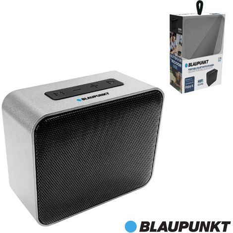 Lautsprecher BLAUPUNKT Mini PORTABLE Bluetooth 5W Grau Radio FM SD Player & AUX-IN AUX-IN IN AUTONOMIE 4 Stunden