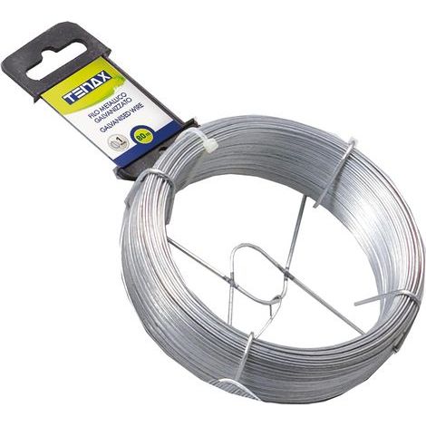 1 - Fil De Fer Galvanisé - Bobine Métallique - Fixation Végétaux Et Réparations - Usage Intérieur Et Extérieur - Argent - 80m X 0,1cm