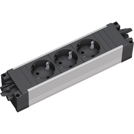 Bachmann STEP ALU presa multipla nera 35 gradi