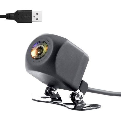 WiFi 5V USB Motorcycle Backup Camera HD Night Vision Tachograph IP67 Waterproof Compatible with Android iOS for Car Truck RV Van (1/5)