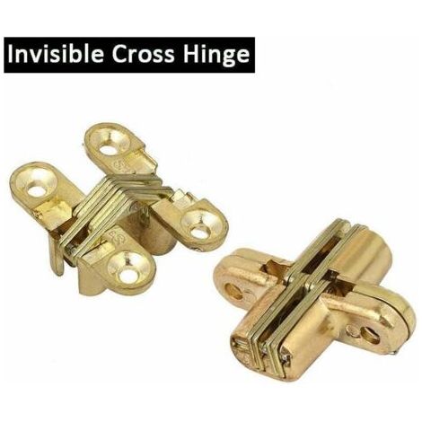 BARKBUSTERS Charnière Outils Charnière Croix Invisible pour Table Pliante et Armoire en Bois 1PC (1/4)