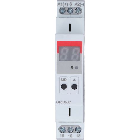 Minuterie Numérique à Affichage Digital Haute Précision en ABS Ignifuge avec Voyant Rouge 12V‑240V AC/DC (1/5)
