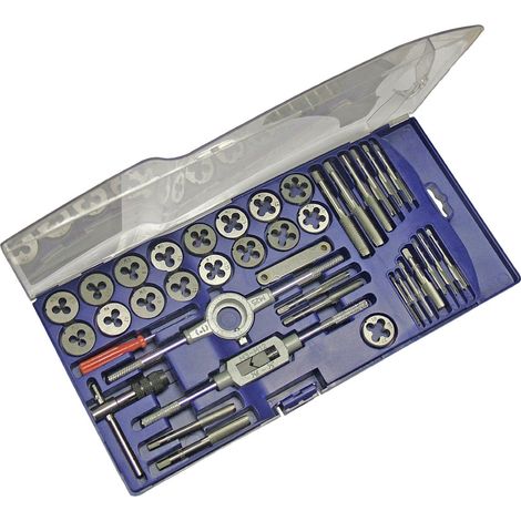 Faithfull Metric Tap & Die Set of 39 Carbon Steel FAITAPDSET39 (1/4)