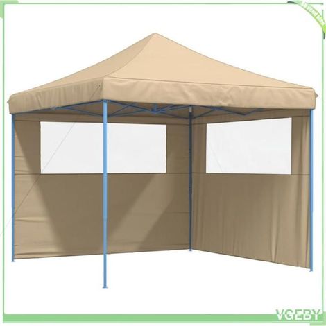 Tente de réception pliable - FAFEICY - 4004921 - 3x3 m (292x292x315 cm) - 2 parois latérales - Toit Oxford PVC (1/5)