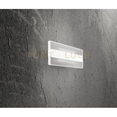 Bend Applique LED 30W 1950LM 3000K BEND metallo colore bianco e acrilico 60cm